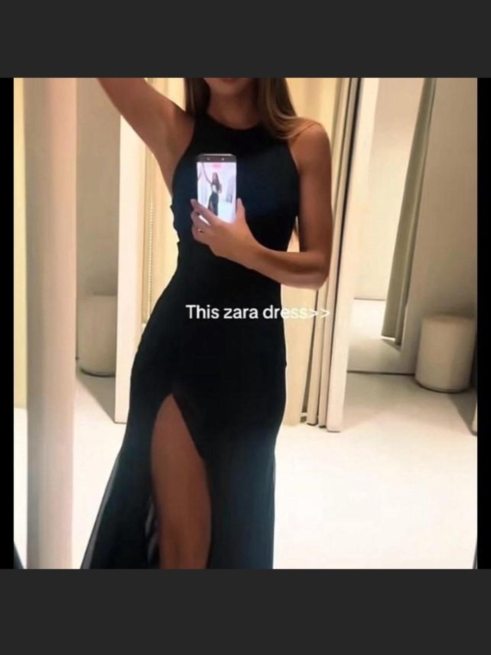 Zara Emerald Green Satin Halter Evening Dress - Picture 2 of 8